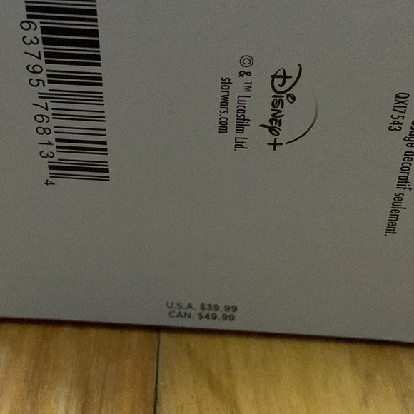 Brand New Hallmark Keepsake Star Wars: The Mandalorian Grogu Greetings ornament - Picture 3 of 5